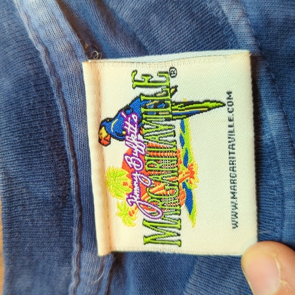 Jimmy Buffett tie dye blue Margaritaville shirt, size L - Picture 8 of 13